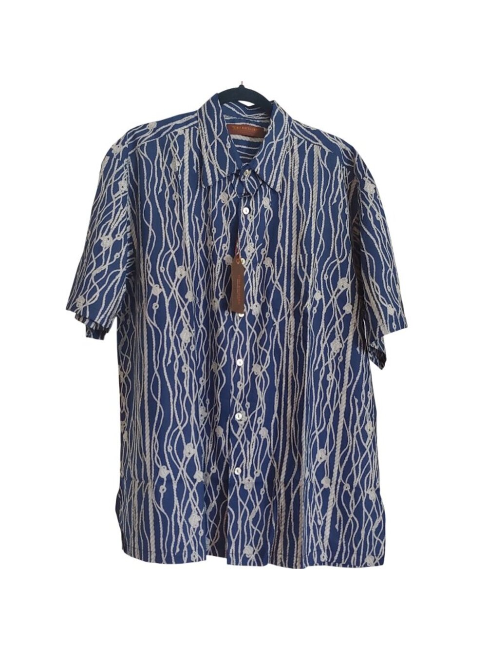 Tori Richard Hawaiian Shirt Mens Tropical Aloha Resort Vacation Short Sleeve L